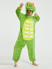 Pyjama Kigurumi Onesie pour adultes Costumes de dinosaure Kigurumi en polyester vert clair
