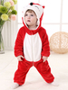 Pyjama rouge de costume de dessin animé denfant en bas âge Kigurumi Carnaval Onesie Déguisements Halloween