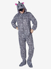 Pyjama zèbre Kigurumi pour adultes combinaison en Polyester noir Costumes Kigurumi