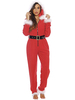 Pyjamas de Noël de la famille pour adultes Jaquette de Noël rouge en polyester
