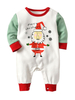 Pyjamas de Noël pour Bébés Imprimés Blancs Barboteuses Déguisements Halloween