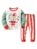 Pyjamas De Noël Pour Enfants Père Noël Rayé Pantalon Et Top Set 2 Pièces Déguisements Halloween