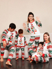 Pyjamas Ensemble De Noël Famille Enfant Adulte Polyester Motif De Noël Top Pantalon