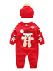 Pyjamas Kigurumi Bonhomme De Neige En Tricot Rouge Combinaison De Noël Pour Bébé Enfant Cadeaux Noël Avec Chapeau Déguisements Halloween