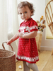Pyjamas Kigurumi Cadeaux Noël Enfant Robe Rouge En Maille Déguisements Halloween