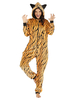 Pyjamas Kigurumi Carnaval Onesie Léopard Flanelle Combinaison Kigurumi Carnaval Costume Carnavals Déguisements Halloween