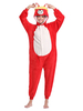 Pyjamas Kigurumi Carnaval Onesie Shiba Inu Adulte Flanelle Rouge Facile Toilette Combinaison Kigurumi Carnaval Costume Carnavals Déguisements Halloween