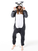 Pyjamas Kigurumi Carnaval Owl Onesie Adulte Café Marron Flanelle Combinaison Costume Carnavals Cosplay Halloween