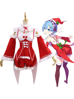 Ram Rem Christmas Maiden Cosplay Re Zero Starting Life In Another World Cosplay Costume Déguisements Halloween