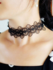 Ras de cou de mariage en dentelle noire