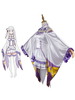 Re Zero Commencer la vie dans un autre monde Emilia Déguisements Halloween Cosplay Costume