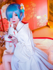 Re Zero commencer la vie dans un autre monde Rem Shiromuku Costume de Cosplay Kimono blanc