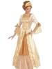 Renaissance Vintage Costume Halloween des femmes robe Champagne avec harnais Halloween