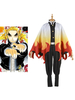 Rengoku Kyoujurou Cosplay Costume Slayer Demon: Kimetsu Aucun Yaiba Cosplay Set Déguisements Halloween