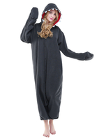Requin Costume Carnaval Kigurumi Carnaval flanelle animaux Onesie Unisexe Vêtements de nuit Déguisements Halloween