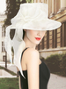 Retro chapeau noir Déguisements Halloween Vintage Costume Accessoires Femmes Organza Royal Headpieces