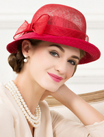 Retro Fascinator Hat Rouge Arcs Linge Royal Headpieces Costume Accessoires Déguisements Halloween