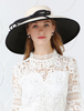 Retro Hat Femmes Champagne Large Bord Royal Headpieces Accessoires de costume Vintage Déguisements Halloween