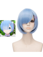 Re:Zero − Re:vivre dans un autre monde à partir de zéro Rem 2021 Cosplay Perruque Déguisements Halloween