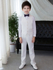Ring Bearer costumes Chemise Pardessus Pantalons Waistcoat Lavallière 5 pièces Costumes Boy de mariage