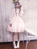 Robe à bretelles lolita charmante en chiffon unicolore à volants Robe sans manches Déguisements Halloween