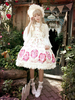 Robe à bretelles lolita séduisante en chiffon impression à volants Robe sans manches Déguisements Halloween