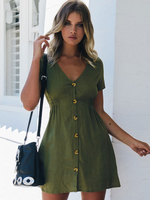 Robe avec Manches Courtes d