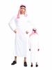 Robe Blanche De Nuit Arabe Costume Hommes Avec Bandeau Déguisements Halloween Hommes