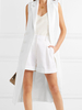 Robe Blazer Femme Blanche Avec Boutons Sans Manches Blazer Suit