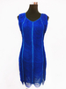 Robe Charleston Costume 1920 Robe Gatsby Flapper Robe royale bleue Déguisements Halloween