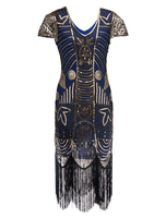 Robe charleston robe vintage 1920s Costume Gatsby Robe flapper Paillettes Déguisements Halloween