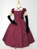 Robe classique Lolita OP Robe en une pièce Lolita plissée avec nœud en croix Déguisements Halloween