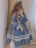 Robe classique Lolita OP Robe en une seule pièce Lolita plissée à volants Déguisements Halloween