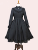 Robe Classique Lolita OP Robe Une Pièce Lolita Noire Plissée Noire Déguisements Halloween