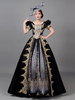 Robe Classique Polyester Manches Courtes Robes Classiques Noir