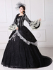 Robe Classique Polyester Manches Longues Robes Classiques Noir