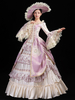 Robe Classique Polyester Manches Longues Robes Imprimé Floral Rose Classique