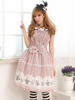 Robe Classique Une Pièce Lolita Volants Noeud Robe Imprimée Lolita Rose Déguisements Halloween