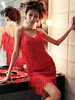 Robe Club 2021 Paillette Robe de Fête 1920s Flapper Brillant Frange Robe de Nuit Sexy