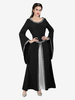 Robe Costumes Rétro Noirs Pour Femmes Bal Masqué Élégante Vintage