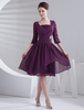 Robe courte de soirée avec manche longue
