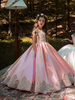 Robe cérémonie fille; robe de cortège enfant;robe de fille de fleur