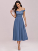 Robe cérémonie robe de rentrée scolaire bleu en chiffon hors de l\\
