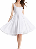 Robe dété blanche Robe trapèze sans manches dos nu