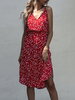 Robe dété imprimée col en V Robe de plage