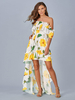 Robe dété Robe de plage en polyester à col bateau blanc