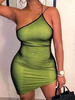 Robe dété Robe de plage en polyester avec bretelles vert avocat