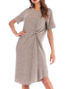 Robe dété surdimensionnée nouée à manches courtes Robe dété