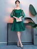 Robe De Bal 2021 Dentelle Tulle Bretelles Manches Longues Au Genou Cocktail Robes Sociales De Fete