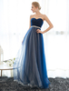 Robe de bal 2021 sans bretelles bleu marine foncé Décolleté robes de bal longues perles plissés Tulle longueur plancher robe de soirée